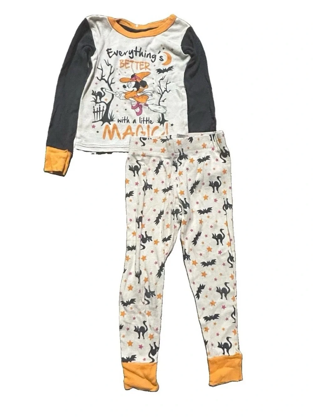 Toddler Girl Pajamas Halloween Christmas Footies Set Size 4T